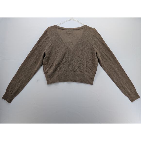 NWT Everlane Alpaca Cropped Cardigan Sweater in Dark Taupe size XS - Picture 6 of 6